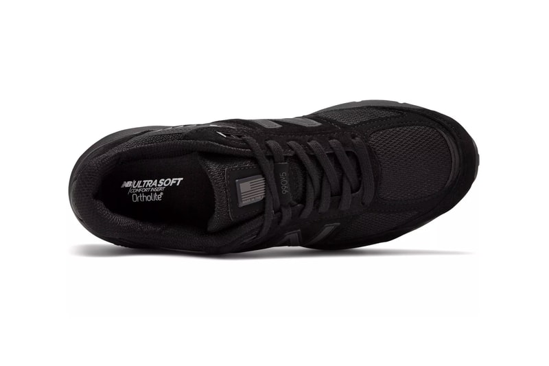 New Balance Made in USA 990v5 Black Encap midsole ortholite cushion technology hand crafted 75 years factory maine footwear sneakers suede mesh rubber