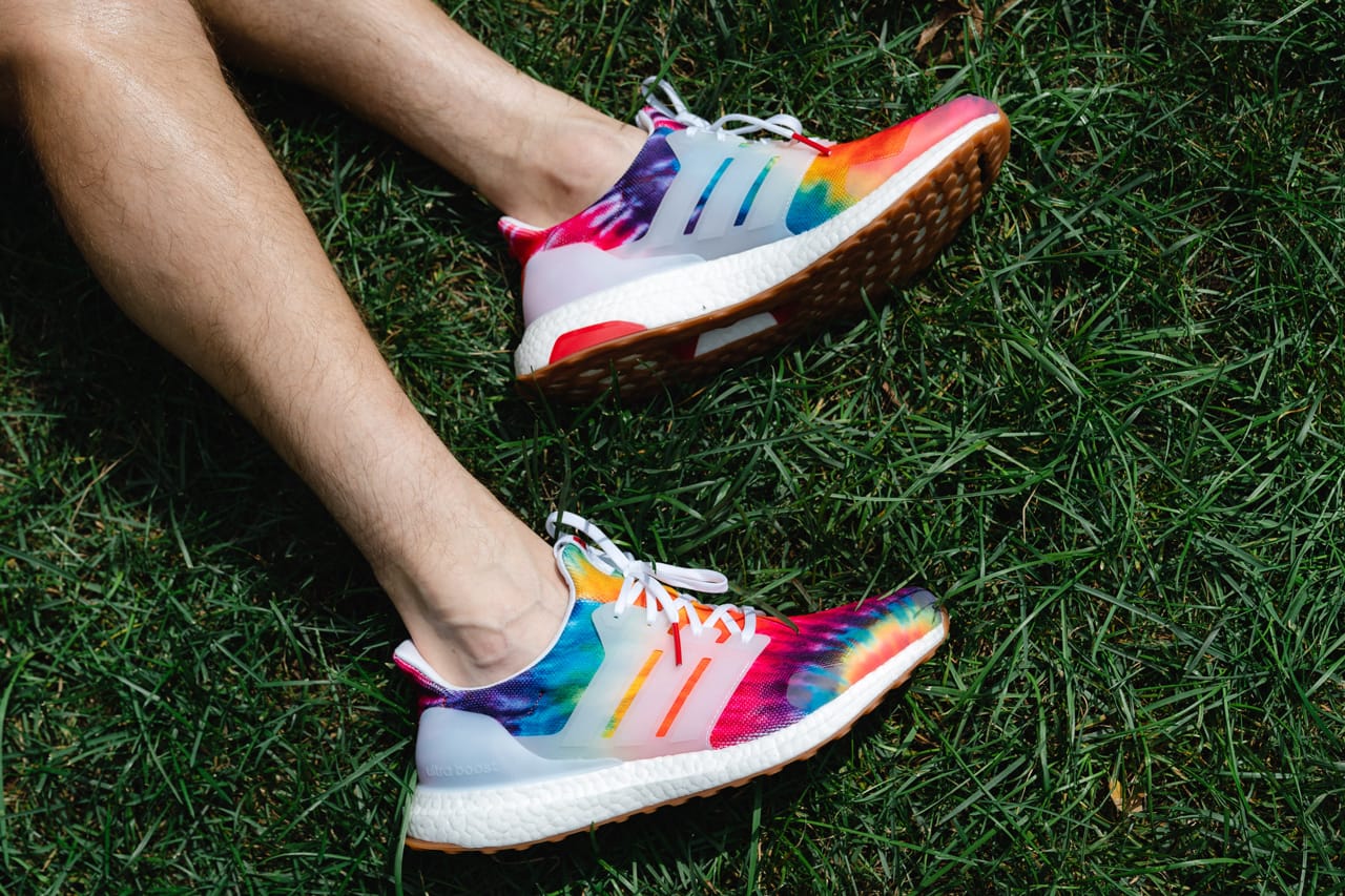 new adidas tie dye shoes