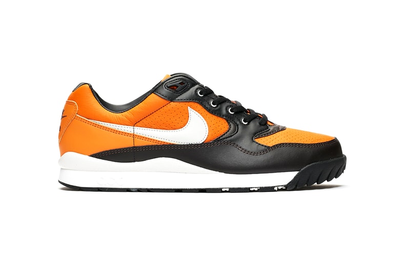 Nike ACG Air Wildwood "Monarch/Vast Grey" Sneaker Release Official Images Information Drop Date Retro Technical Footwear Triangle Logo Swoosh Perforated Detailing Premium Leather 