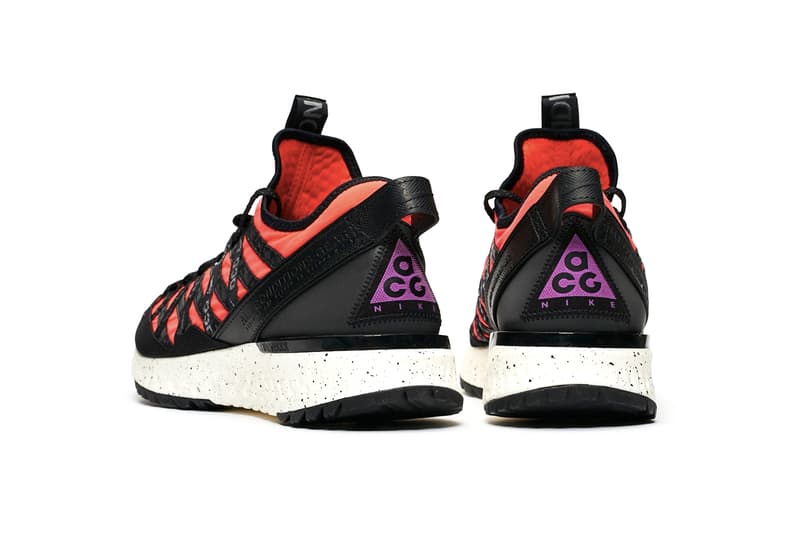 Nike ACG React Terra Gobe Black Space Purple Bright Crimson Release Info Bv6344-001 Bv6344-600 sneakersnstuff sns