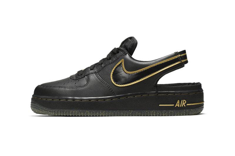 black and gold air force 1s