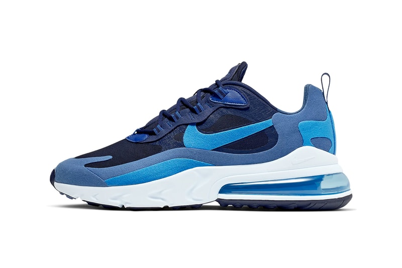 nike air max 270 react impressionism art blue void coastal blue topaz mist blue stardust colorway release