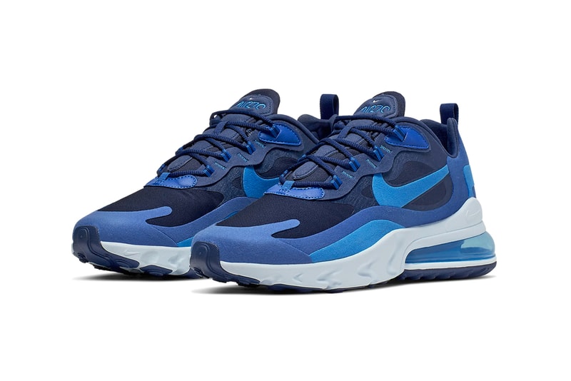 nike air max 270 react impressionism art blue void coastal blue topaz mist blue stardust colorway release