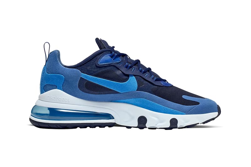 nike air max 270 react impressionism art blue void coastal blue topaz mist blue stardust colorway release