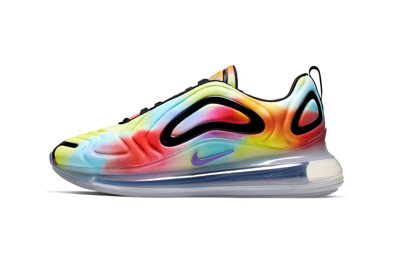 nike air max 720 tiedye tie dye multicolor metallic silver psychic purple colorway release date  