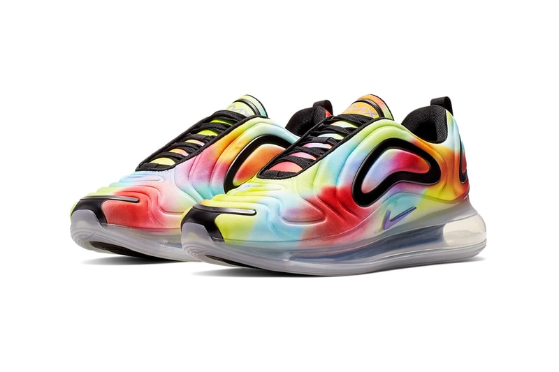 nike air max 720 tiedye tie dye multicolor metallic silver psychic purple colorway release date  
