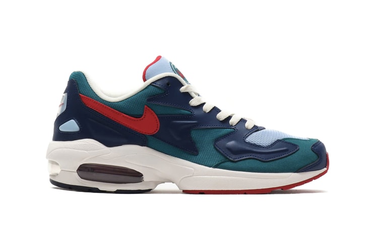 Nike Revamps Its Air Max2 Light in "Geode Teal/Gym Red" and "Desert Sand/Sail Pumice"