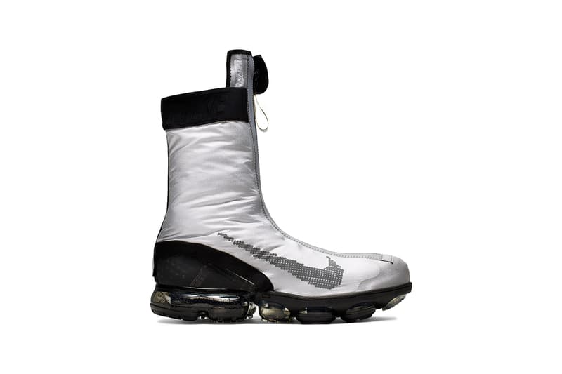 Nike Air Vapormax FK Vapor ISPA Gaiter Boot Drop sneaker transformable colorway august 23 release date silver black white blue metallic Ar8557-001 002