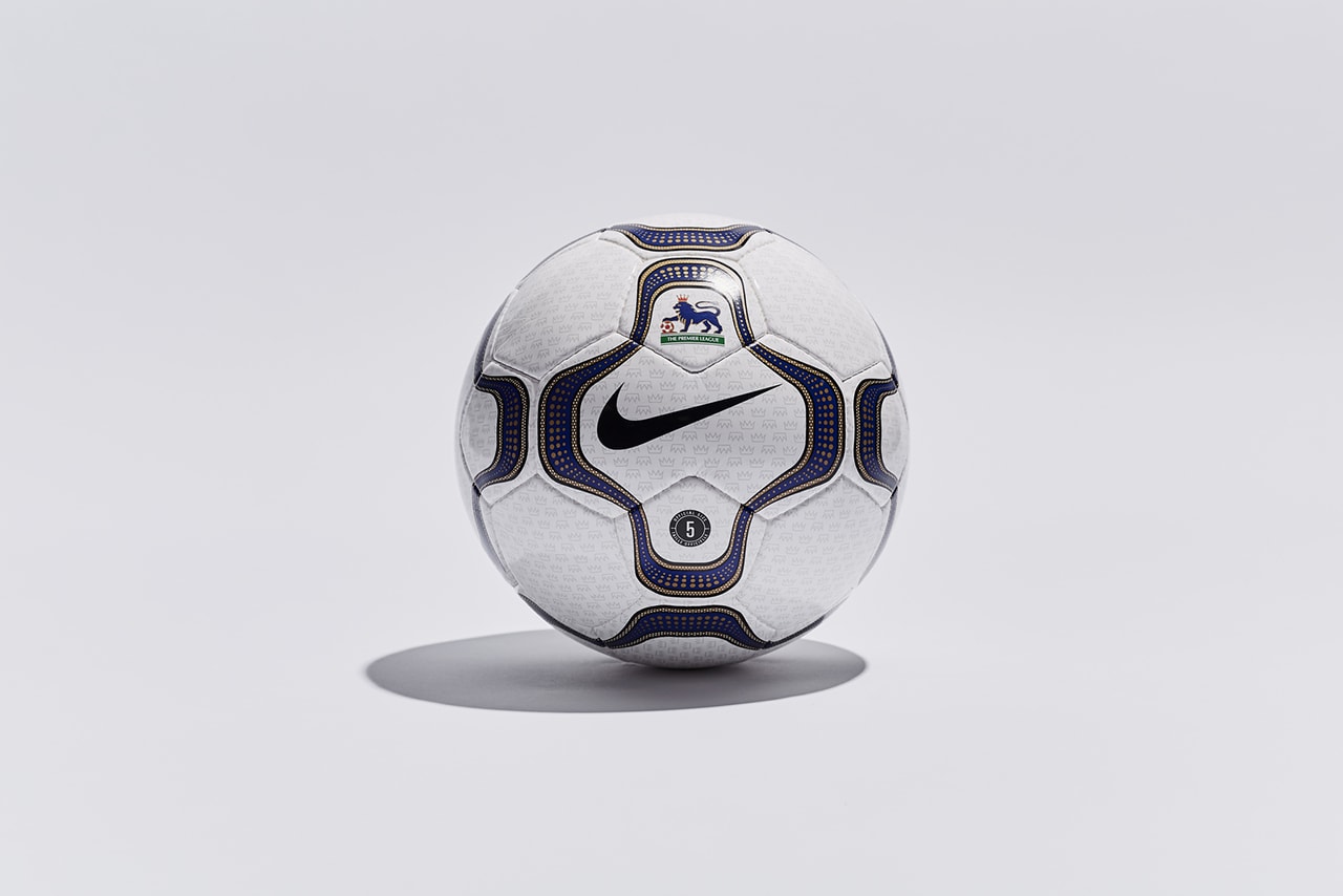 Nike Geo Merlin Football Ball Soccer Release 600 Units Information Drop Premier League Player Limited Edition Global 20 Years Old Debut 2000 2001 Season Dynamic Support Structure