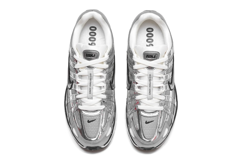 Nike P6000 Metallic Silver nike Pegasus 25 Pegasus 2006 shiny futuristic contemporary modern lifestyle footwear sneaker bright gleaming details