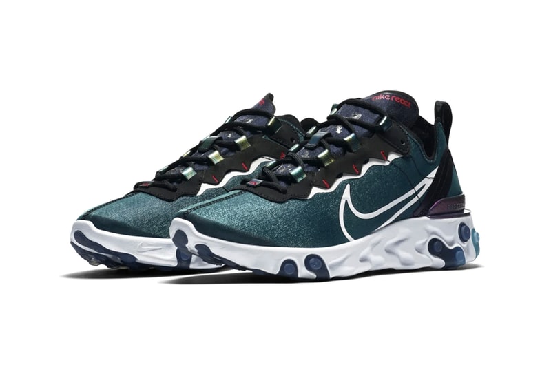 Nike React Element 55 "Magpie" Pack Release Sneaker Drop Information China Chinese Zones Exclusive Mens Womens Footwear Tanabata Evening of the Seventh Festival Traditional Iridescence Colorway 