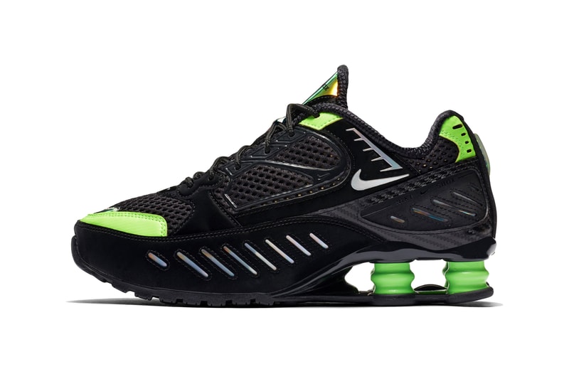 Nike Shox Enigma Lime Blast Hyper Crimson Colorways womens shox system green orange vince carter bounce absorb CK2084002 CK2084001