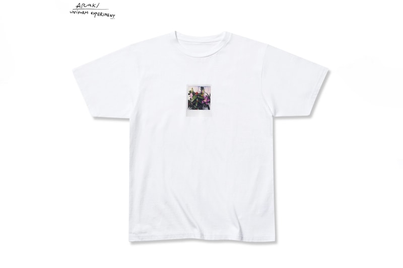 Nobuyoshi Araki uniform experiment Collection Araki Polaroid Crewneck Hoodie Short Sleeve Long Sleeve Black White Flowers Hibiscuses Sunflowers Roses