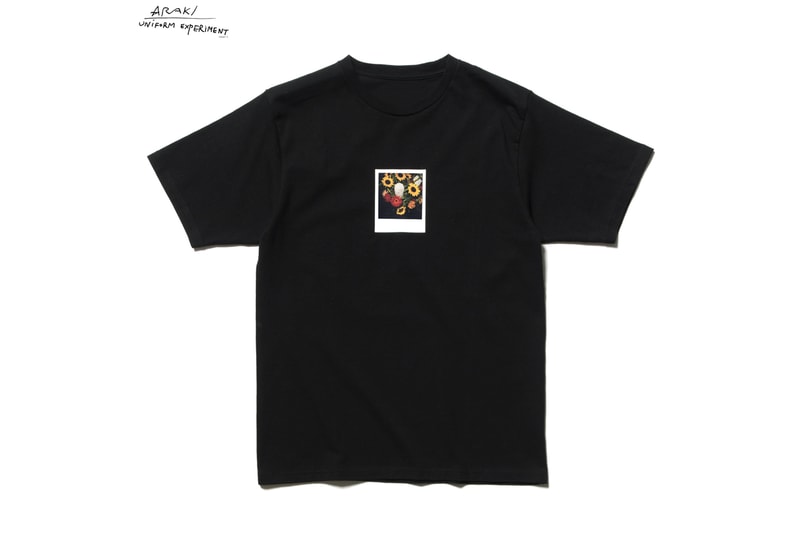 Nobuyoshi Araki uniform experiment Collection Araki Polaroid Crewneck Hoodie Short Sleeve Long Sleeve Black White Flowers Hibiscuses Sunflowers Roses