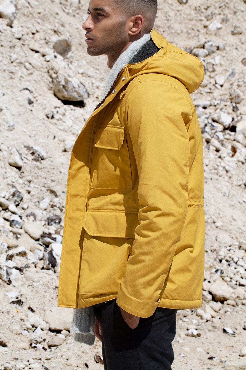 Norse Projects Fall 2019 Collection "British Millerain" Lookbook Video Manchester Factory United Kingdom Manufacturing Process Outerwear Waxed Cotton Jackets Caps