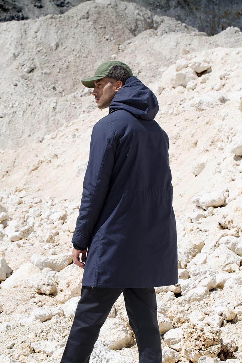 Norse Projects Fall 2019 Collection "British Millerain" Lookbook Video Manchester Factory United Kingdom Manufacturing Process Outerwear Waxed Cotton Jackets Caps