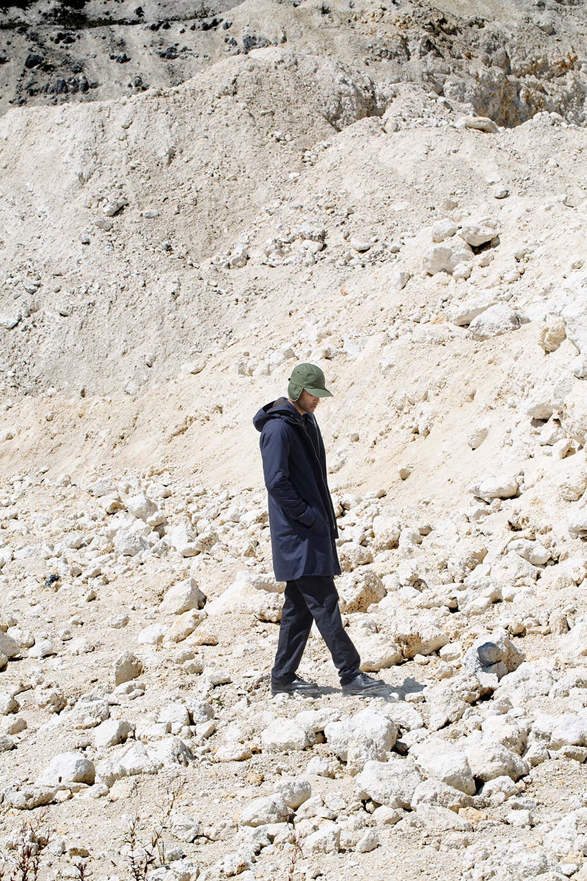 Norse Projects Fall 2019 Collection "British Millerain" Lookbook Video Manchester Factory United Kingdom Manufacturing Process Outerwear Waxed Cotton Jackets Caps