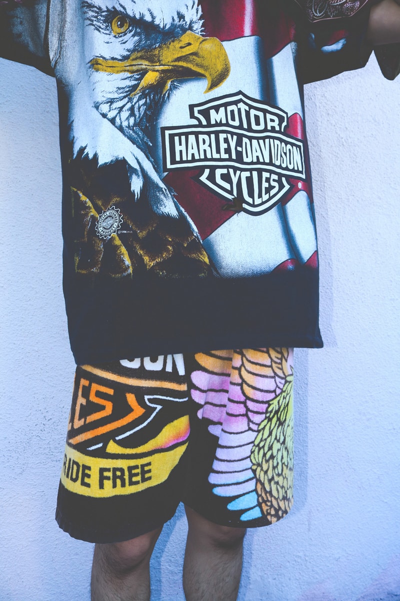 NOT APPLICABLE Vintage Collection Selfridges American Thunder Harley Davidson T-Shirts Eagles Wolves Unicorns