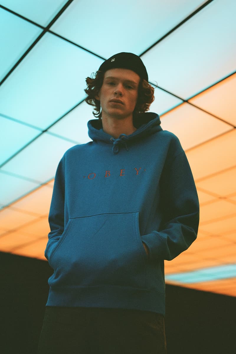 OBEY Print Fall 2019 Campaign Shepard Fairey Leopard Embroidery Graphic Jackets Hoodies Streetwear Bold Patterns Neutral