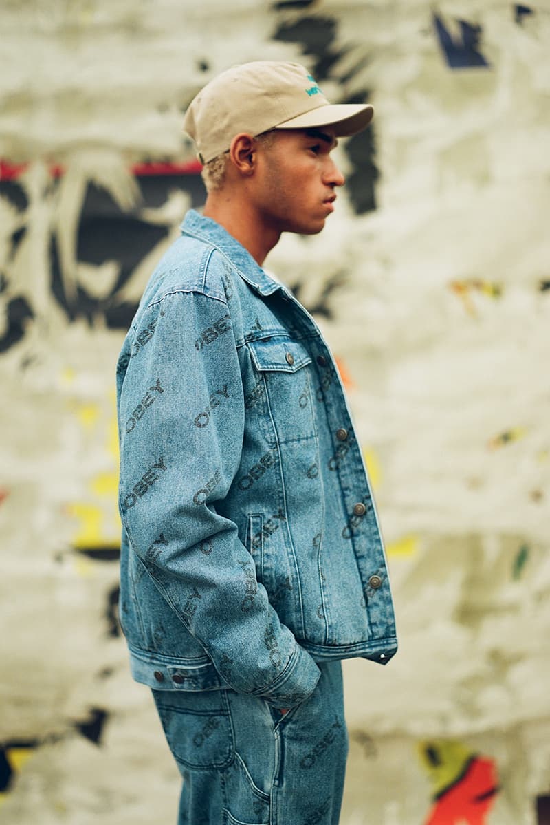 OBEY Print Fall 2019 Campaign Shepard Fairey Leopard Embroidery Graphic Jackets Hoodies Streetwear Bold Patterns Neutral
