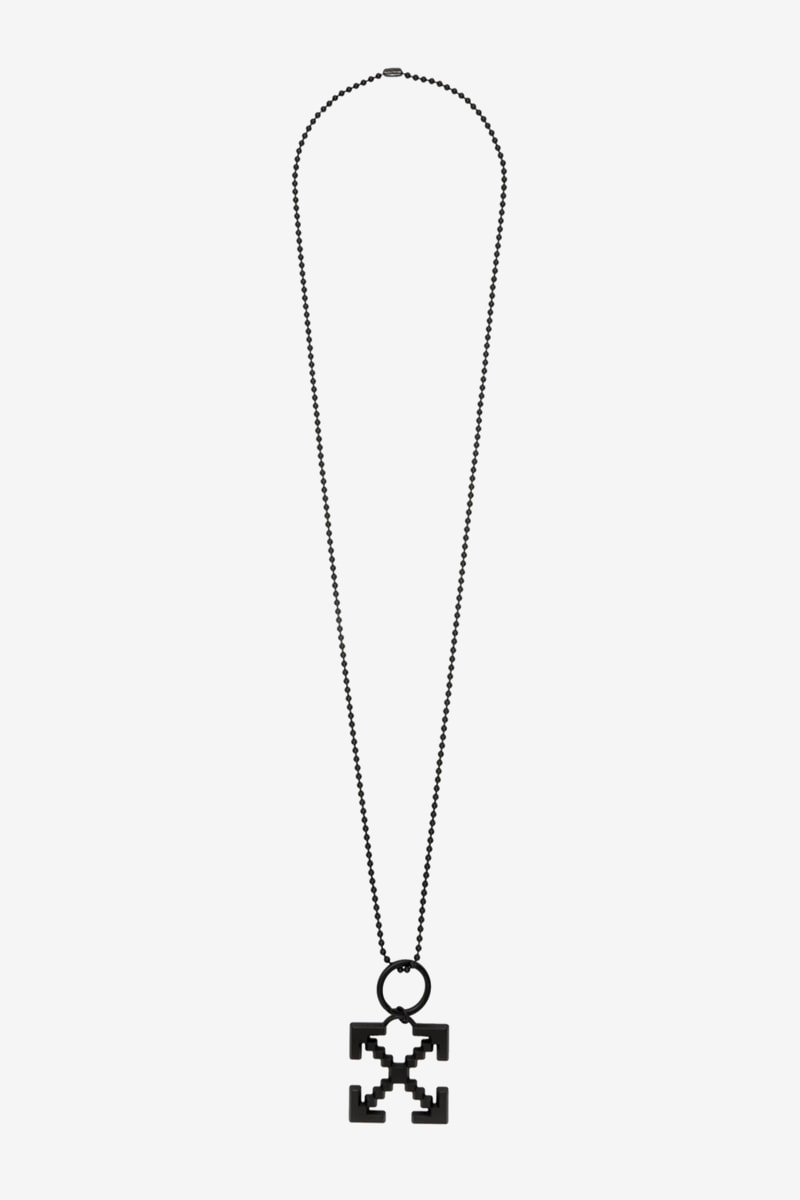 Off White Arrows Scaffolding Necklace Release Info Buy Black Silver Virgil Abloh
