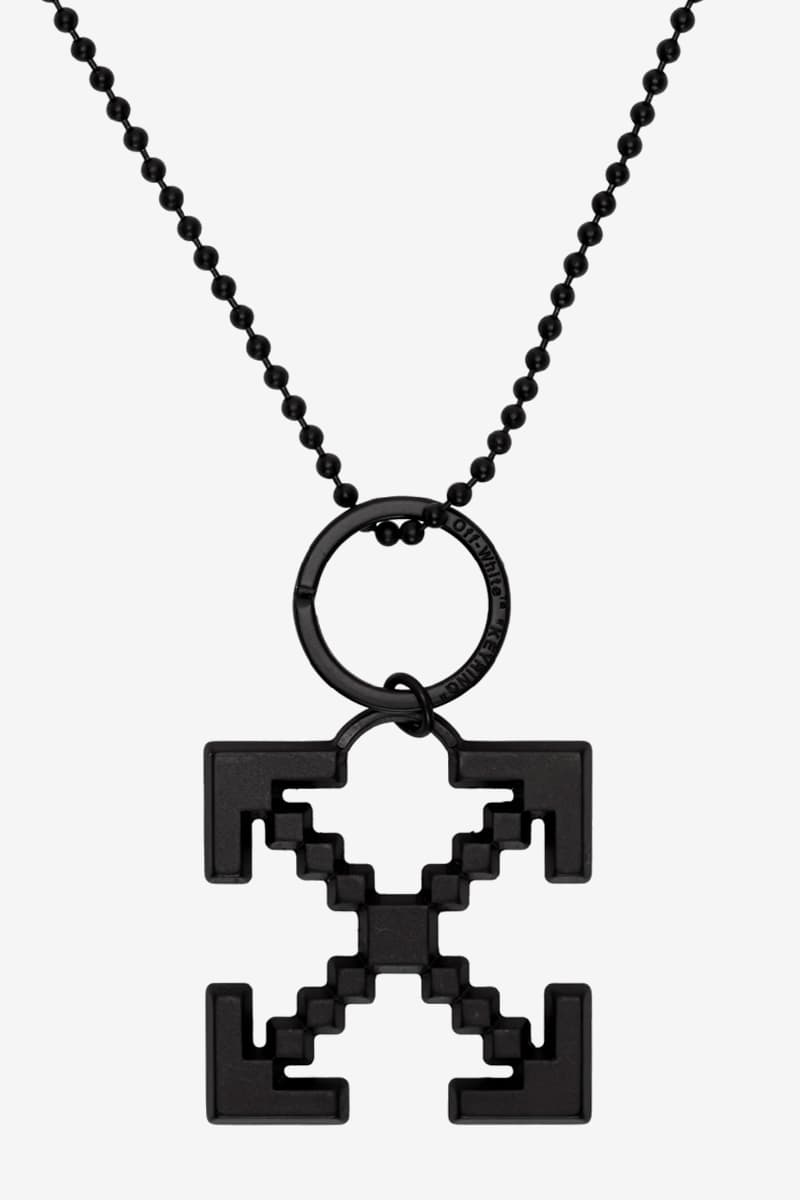 Off White Arrows Scaffolding Necklace Release Info Buy Black Silver Virgil Abloh