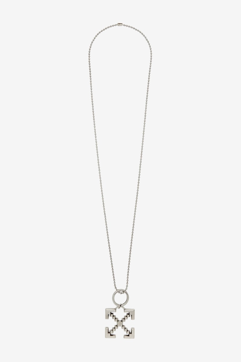 Off White Arrows Scaffolding Necklace Release Info Buy Black Silver Virgil Abloh