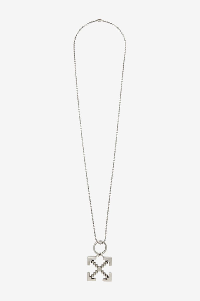 Off White Arrows Scaffolding Necklace Release Info Buy Black Silver Virgil Abloh