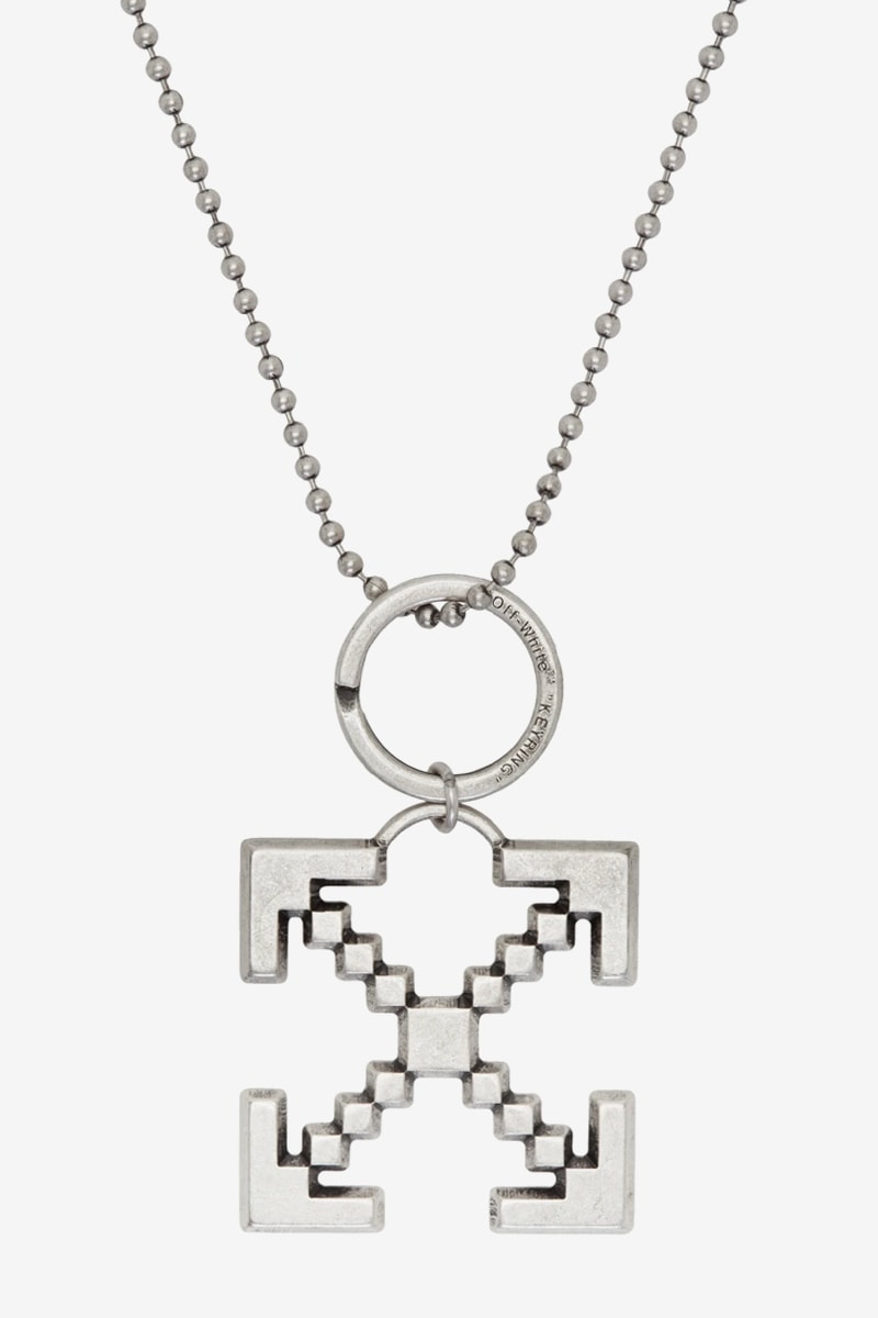 Off White Arrows Scaffolding Necklace Release Info Buy Black Silver Virgil Abloh
