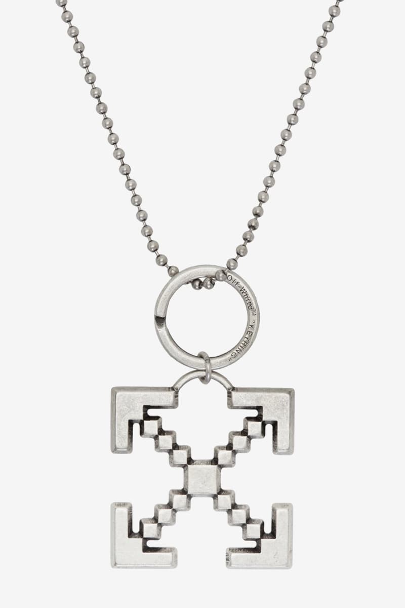 Off White Arrows Scaffolding Necklace Release Info Buy Black Silver Virgil Abloh