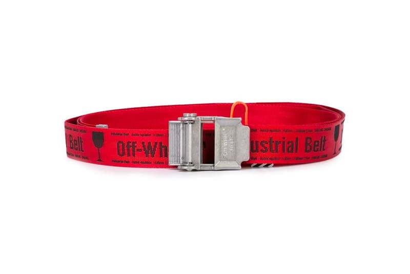 Off-White™ Releases New Red & Yellow Industrial Belts virgil abloh accessories the webster release info drop date price stockist where to buy