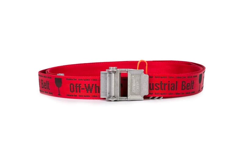 Off-White™ Releases New Red & Yellow Industrial Belts virgil abloh accessories the webster release info drop date price stockist where to buy 