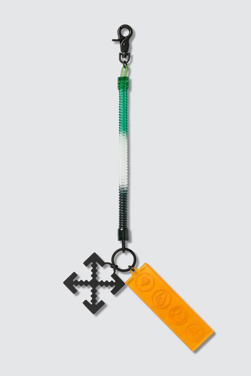 Off White Industrial Y013 Bungee Keyring Release Info Buy red white blue green black blue orange yellow Virgil Abloh