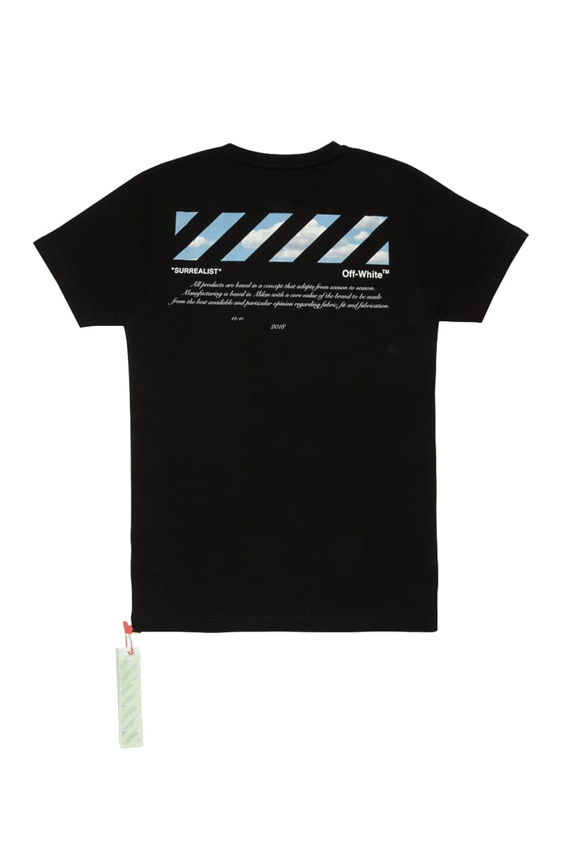 Off-White™ Online-Exclusive "Surrealist" Collection only release date info buy hoodie tee shirt industrial belt socks august 2 2019