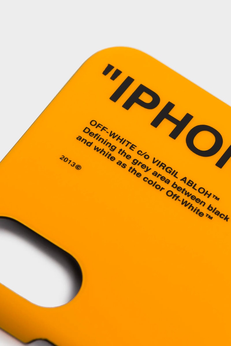 Off-White Yellow Quote Industries iPhone Case Release