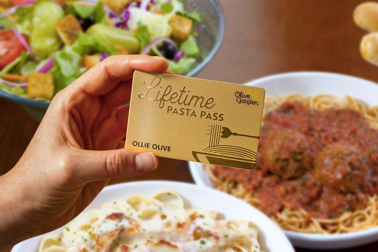 Olive Garden Lifetime Pasta Passes Never Ending Release info Date Price Purchase Buy