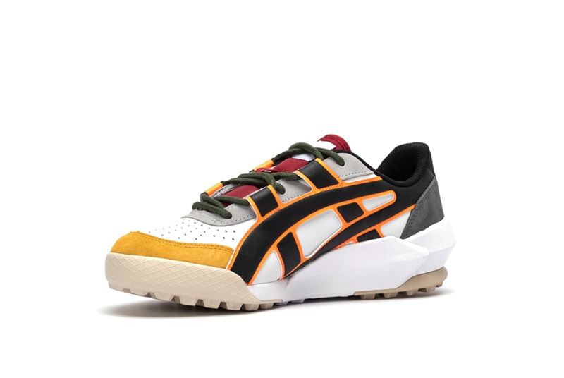 Onitsuka Tiger Big Logo Trainer Sneaker White Shocking Orange Red Blue Black