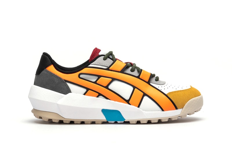 Onitsuka Tiger Big Logo Trainer Sneaker White Shocking Orange Red Blue Black