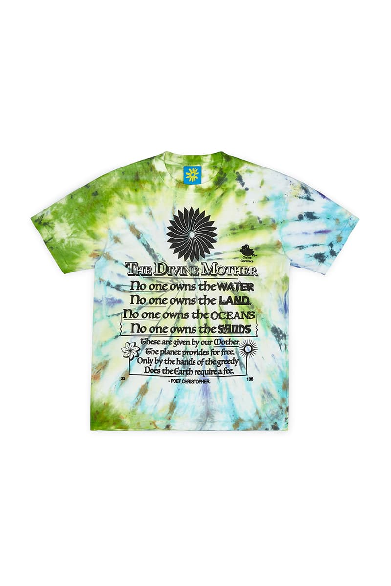 Online Ceramics T-shirt Collection Drop Dover Street Market London Online In Store Hoodie Sweatshirt Long Sleeve Tie-Dye Images Elijah Funk Alix Ross Los Angeles Streetwear Hand-Dyed Acid Prints
