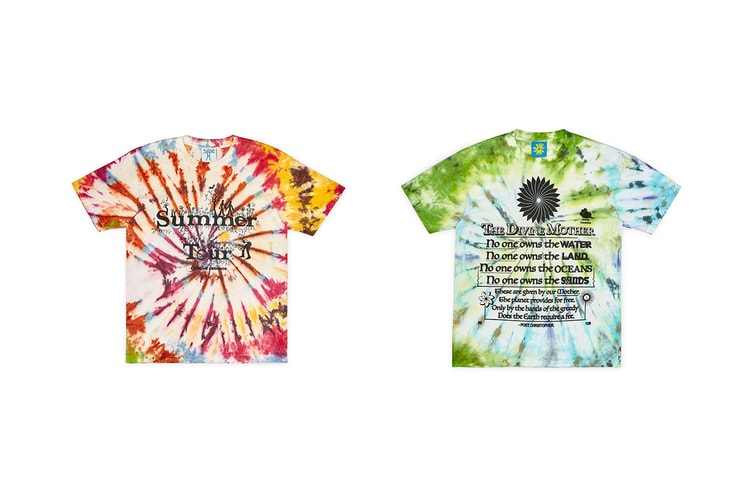 Online Ceramics Trippy Tie-Dye T-Shirts Remark on Climate Change and Spirituality