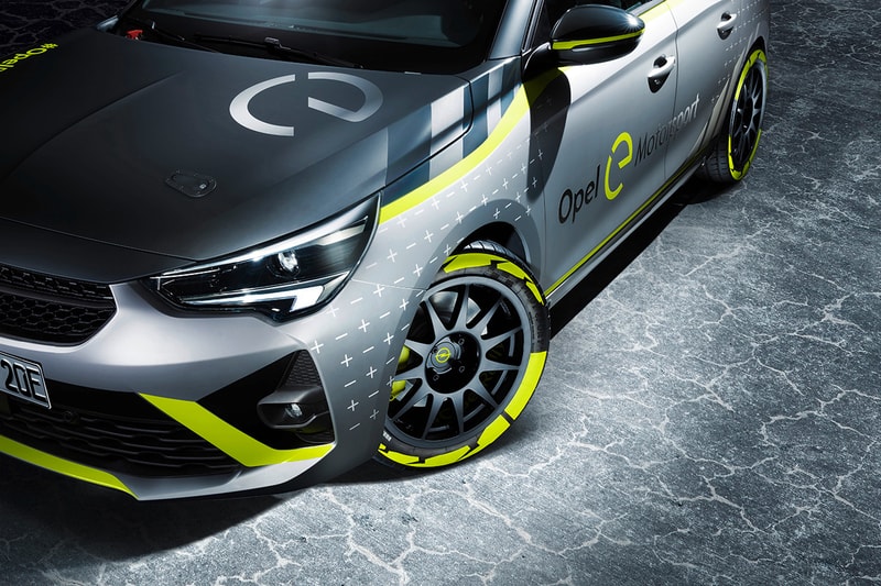 Opel Corsa-e Rally Car Electric Automotive World First News First Look Vauxhall 50kWh battery pack 134bhp (136PS) 191lb-ft (260Nm) torque Frankfurt Motor Show 2020 ADAC Opel e-Rally Cup