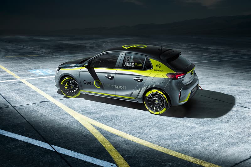 Opel Corsa-e Rally Car Electric Automotive World First News First Look Vauxhall 50kWh battery pack 134bhp (136PS) 191lb-ft (260Nm) torque Frankfurt Motor Show 2020 ADAC Opel e-Rally Cup