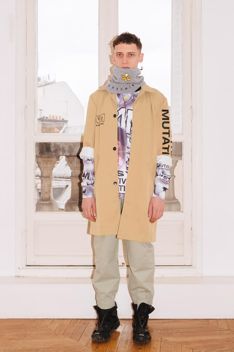 PAM Perks and mini Fall Winter 2019 Beyond The Clouds Collection neon graphics bomber jacket flower motif jewelry polartec outerwear sweatpants patchwork flannels