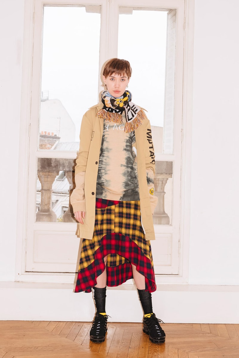 PAM Perks and mini Fall Winter 2019 Beyond The Clouds Collection neon graphics bomber jacket flower motif jewelry polartec outerwear sweatpants patchwork flannels