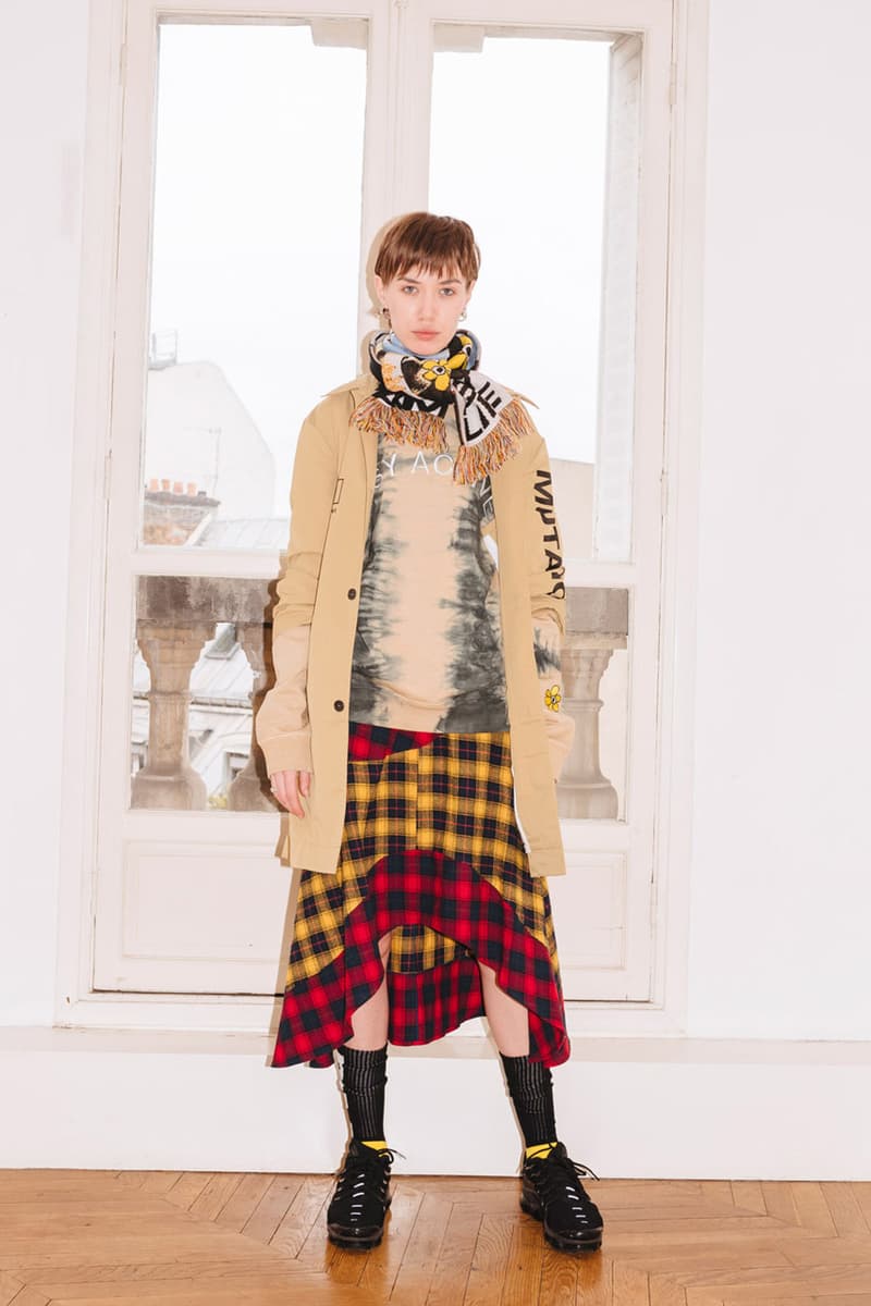 PAM Perks and mini Fall Winter 2019 Beyond The Clouds Collection neon graphics bomber jacket flower motif jewelry polartec outerwear sweatpants patchwork flannels