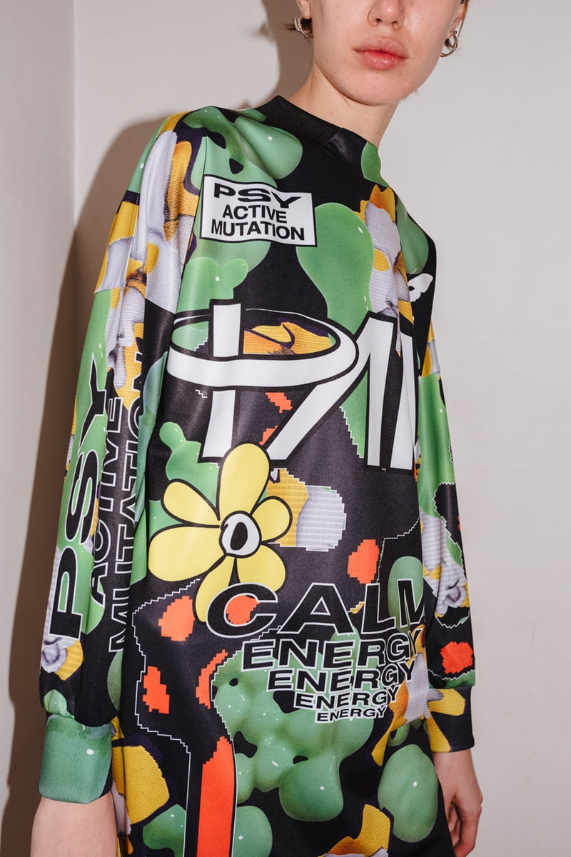 PAM Perks and mini Fall Winter 2019 Beyond The Clouds Collection neon graphics bomber jacket flower motif jewelry polartec outerwear sweatpants patchwork flannels