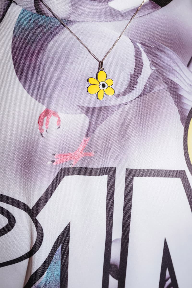 PAM Perks and mini Fall Winter 2019 Beyond The Clouds Collection neon graphics bomber jacket flower motif jewelry polartec outerwear sweatpants patchwork flannels