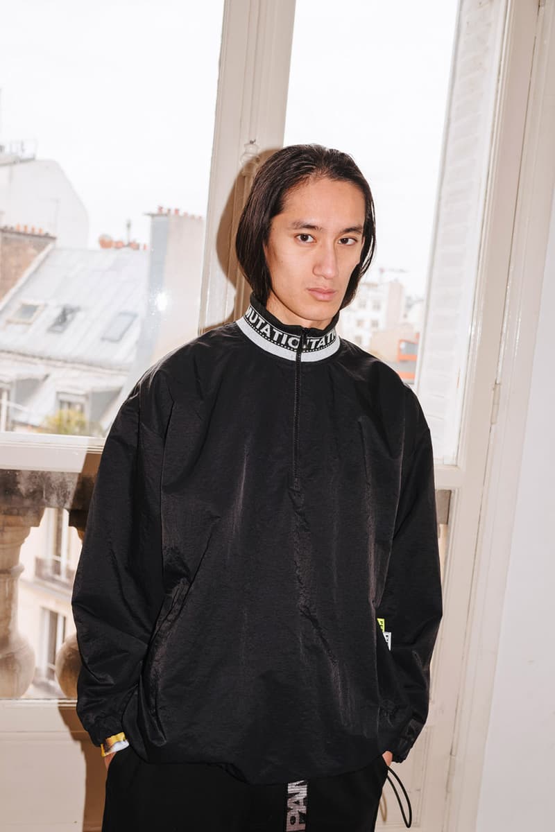 PAM Perks and mini Fall Winter 2019 Beyond The Clouds Collection neon graphics bomber jacket flower motif jewelry polartec outerwear sweatpants patchwork flannels