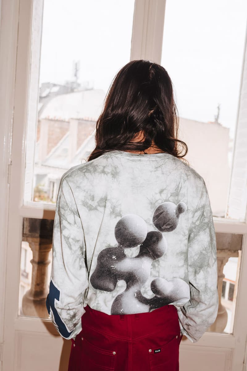 PAM Perks and mini Fall Winter 2019 Beyond The Clouds Collection neon graphics bomber jacket flower motif jewelry polartec outerwear sweatpants patchwork flannels