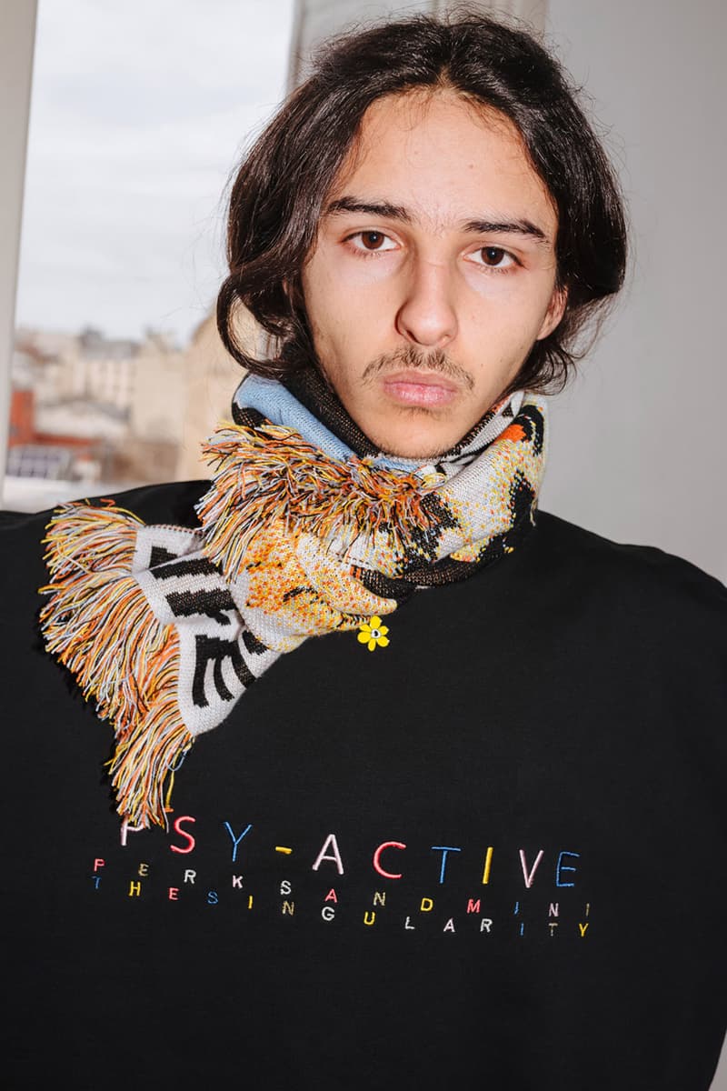 PAM Perks and mini Fall Winter 2019 Beyond The Clouds Collection neon graphics bomber jacket flower motif jewelry polartec outerwear sweatpants patchwork flannels